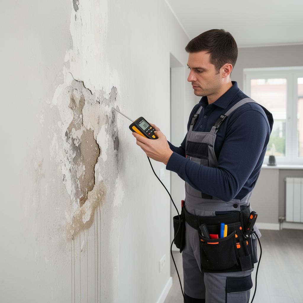 Détection de fuite Mur humide persistant - Créteil (94)